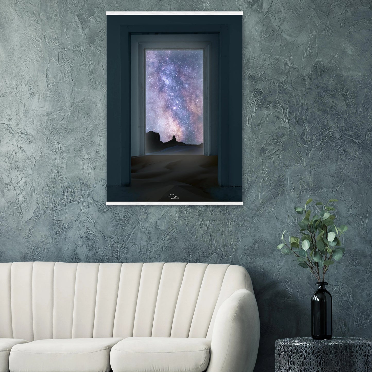 A Door to the Endless Night - Surreal Doorway Poster | Dream-Inspried Fantasy Wall Art