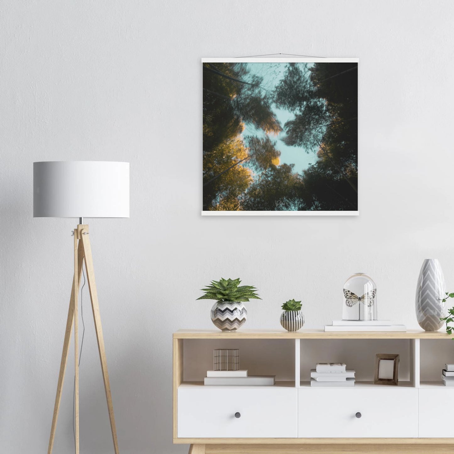 Wind Chimes - Japanese Bamboo forest Poster | Nature Wall Art