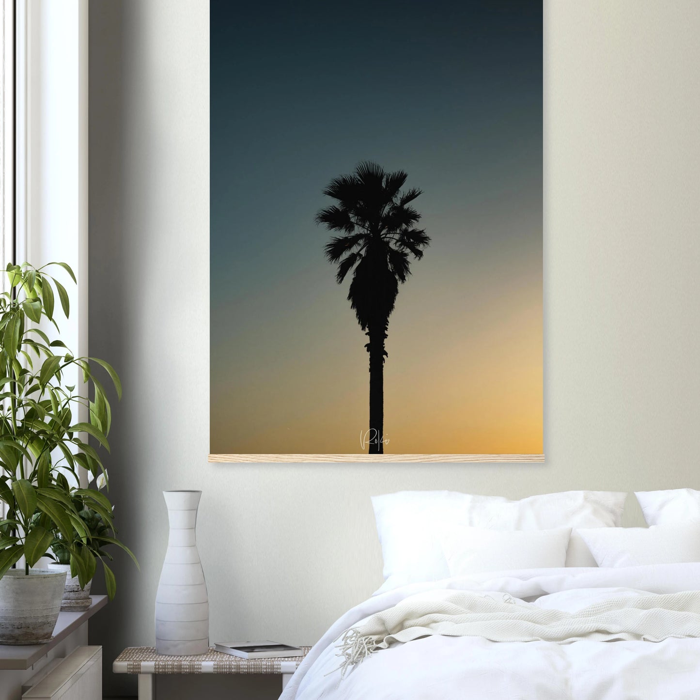 Palm tree - Twilight Palm Tree Poster | Nature Wall Art