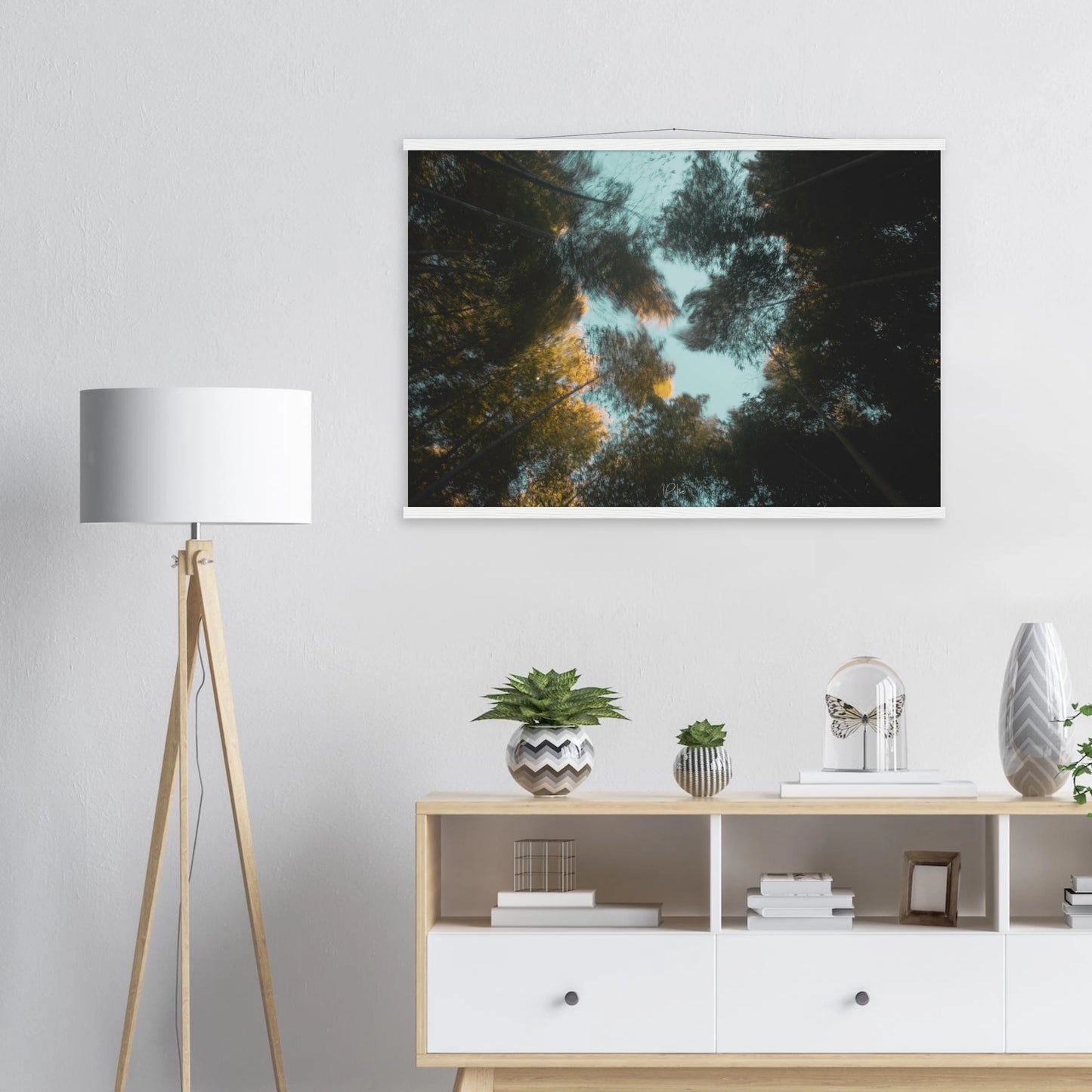 Wind Chimes - Japanese Bamboo forest Poster | Nature Wall Art