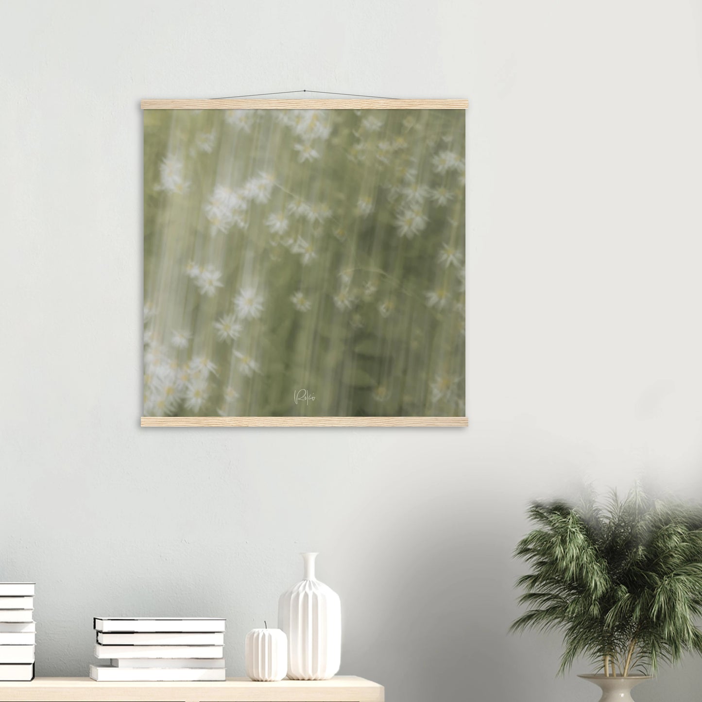 Silent Passage of the Wind - Abstract Flowers Poster | Nature Wall Art