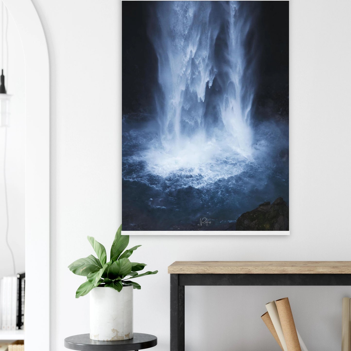 Breath of the Waterfall - Water Falls Poster | Nature Wall Art