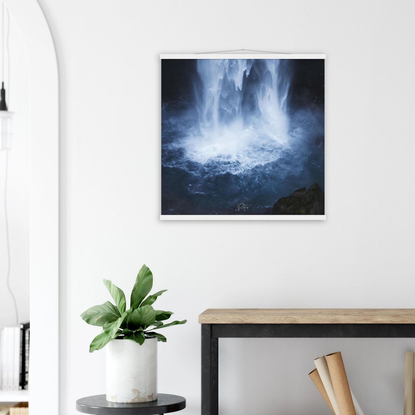 Breath of the Waterfall - Water Falls Poster | Nature Wall Art